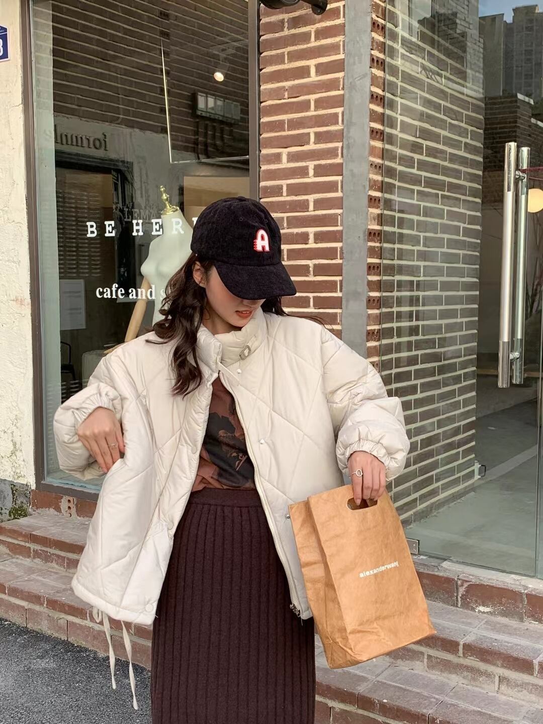 裾リボン中綿ブルゾン　AJ2205-515