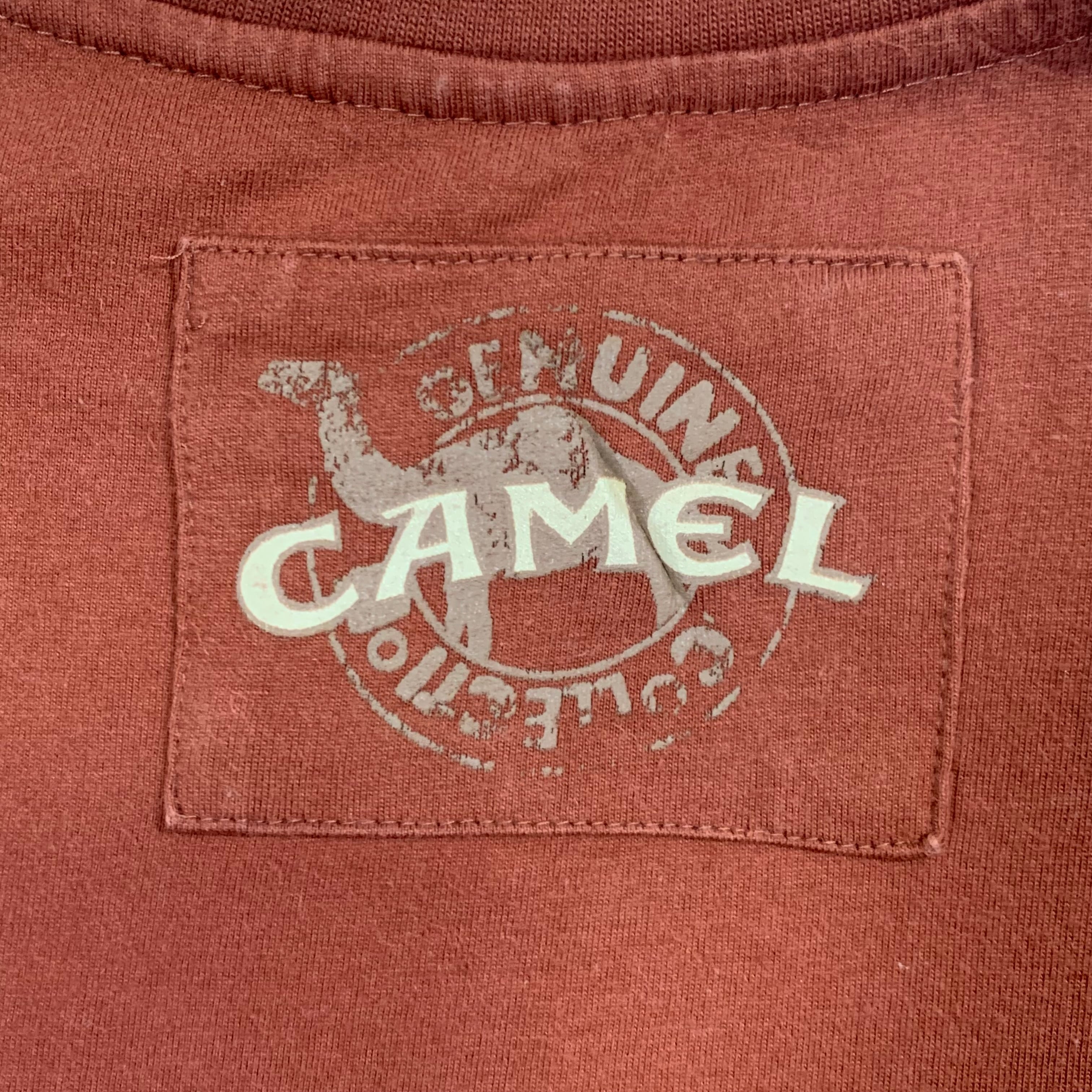 9450 CAMEL 半袖 ロゴ プリント Tシャツ キャメル タバコ 茶 L | San