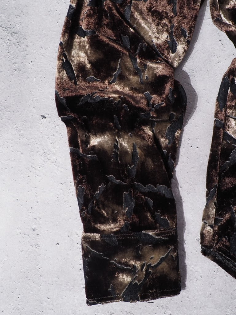 1990s Atelier sab see-through vintage velours shirt