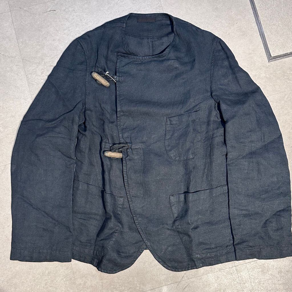 3MAN スリーマン TOGGLE JACKET ノーカラー リネンジャケット 3MAN スリーマン TOGGLE JACKET ノーカラー リネンジャケット