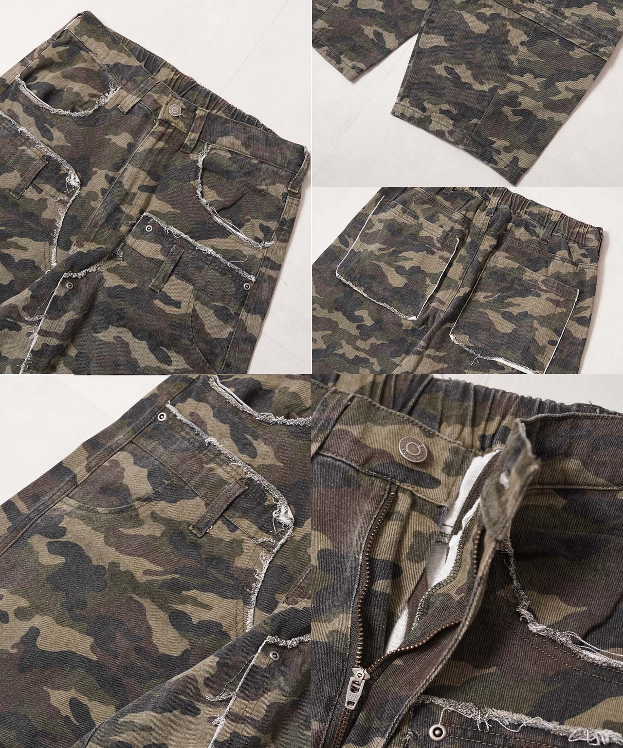 ◆2WAY ダブルニー ワイドカーブパンツ◆wi-187028