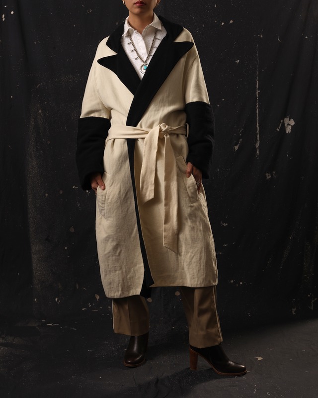 1990's Gaultier² / Long Sleeve Belted Coat