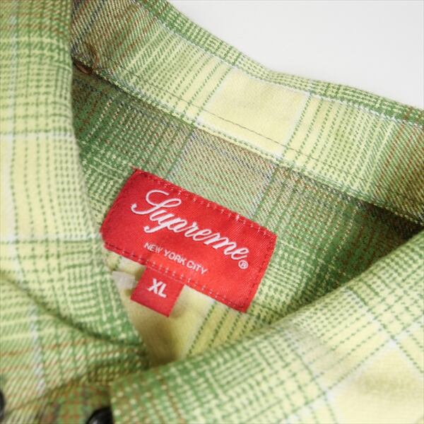 Supreme  Shadow Plaid Flannel Shirt 緑 M