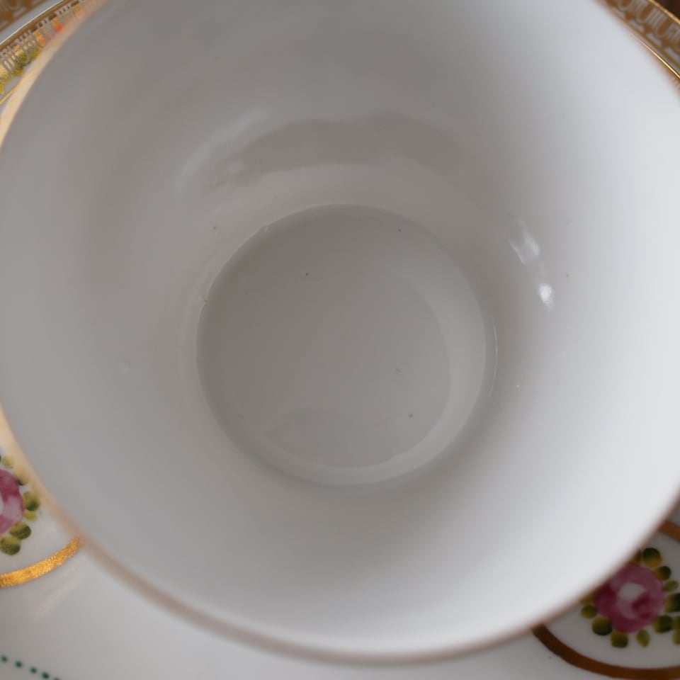 Old Noritake｜オールドノリタケ 薔薇と金彩ガーランド アンティーク
