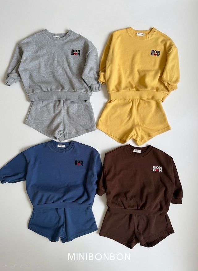 【取寄】minibonbon|heartbeat setup|ときめきセットアップ|XS-JL|kids&jr|26 autumn