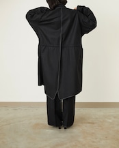 i’m here - with PIPING : M-65 Coat :Black|表裏ダブルパイピング/2WAYフード