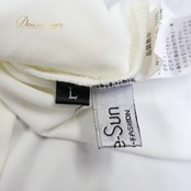 社交ダンス 衣装 トップス ブラウス クリエイトサン レッスン 練習着 ホワイト系 L フリル レース Create-Sun 白 真っ白 レッスン着 ダンス衣装 おしゃれ 日常着 ホワイトカラー フリルデザイン 軽やか 伸縮性 フェミニン カジュアル