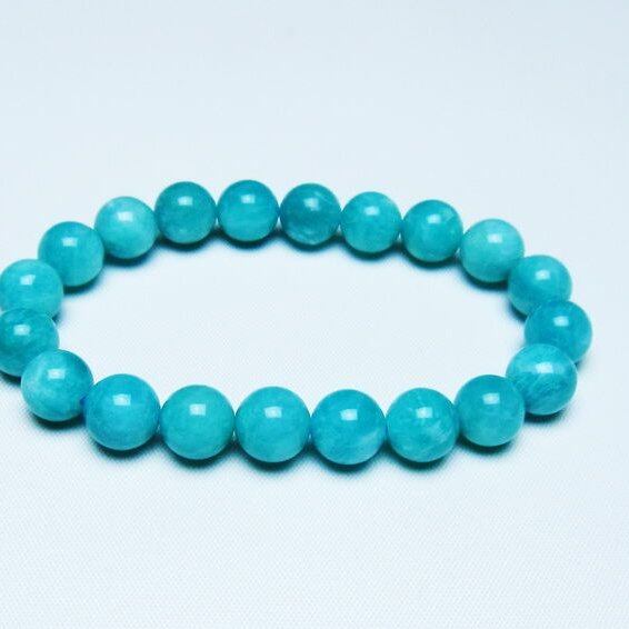 アマゾナイト ブレスレット 10mm 一点物 メール便可 [M便 1/10] 111-47795