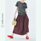 【2pattern】丸みシルエットの赤チェック柄スカート 《i0672》