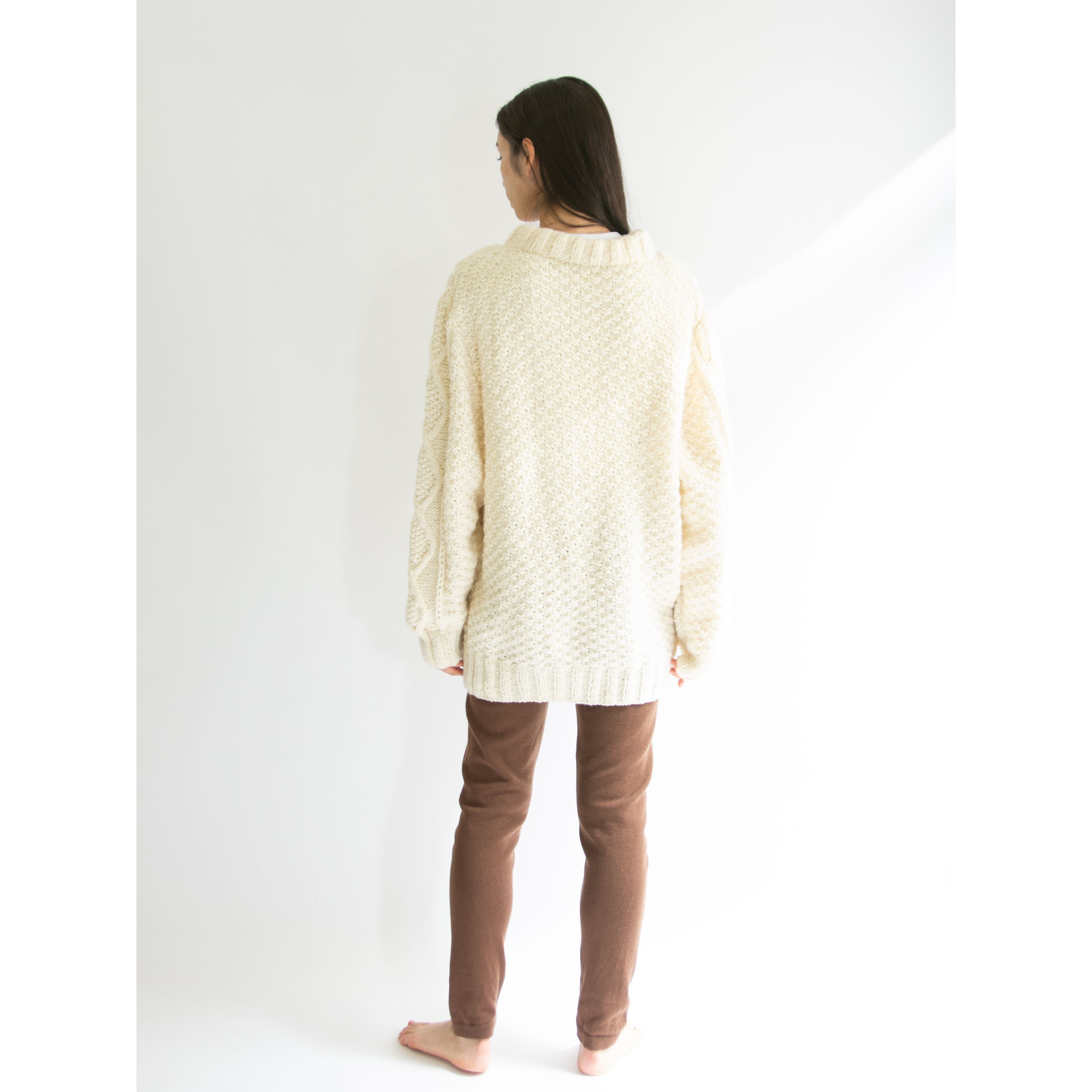 【BONZ】Made in Australia Wool Alan Knit Cardigan(オーストラリア製 ウール アランニットカーディガン セーター)