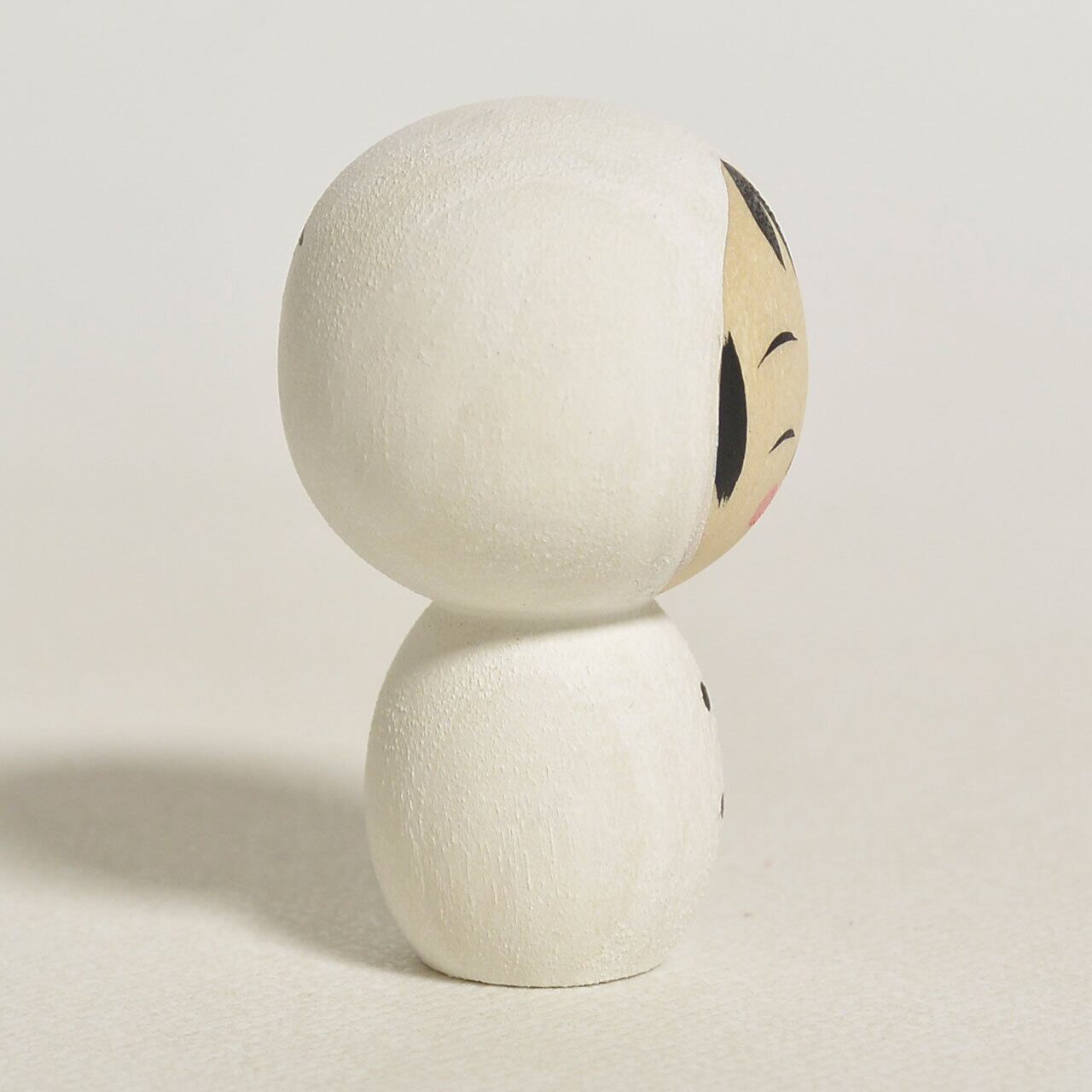 ゆきだるまこけしちゃん 約1寸 約3cm 鈴木明 工人（作並系）#2445