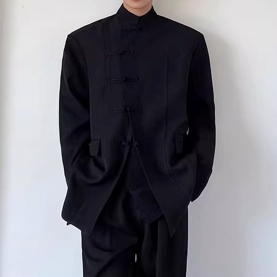 スタンドカラー オーバーサイズテーラードジャケット 1color MOJ0114