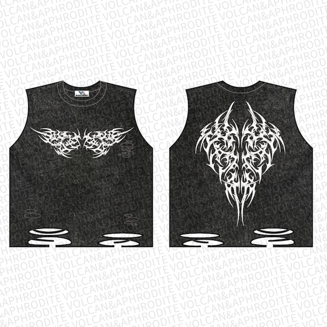 【近日発売予定】新作★トライバルWASHダメージタンクトップ