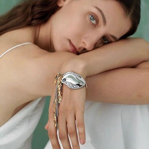 Plate & Chain Mix Bracelet