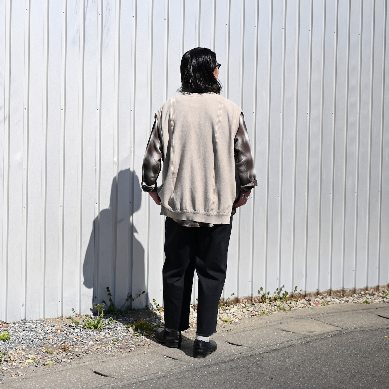 SAYATOMO / 2-Tack Cutoff Wide Denim Pants