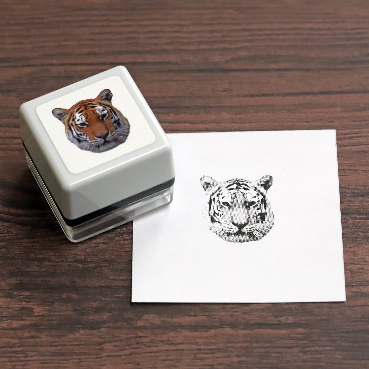 リアルふぉとスタンプ トラ RP-063 | 浸透印スタンプ Yamahachi Stamp