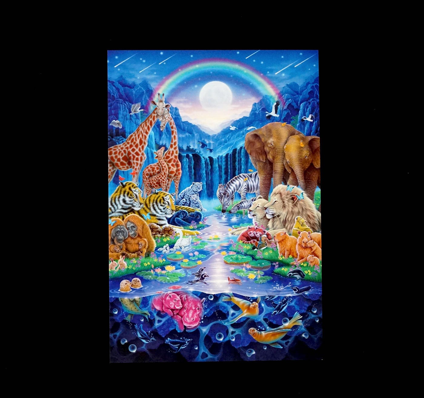 ポストカード「動物集合」 | 西野健太郎アートショップ