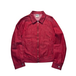 vintage VERSACE JEANS COUTURE red denim blouson