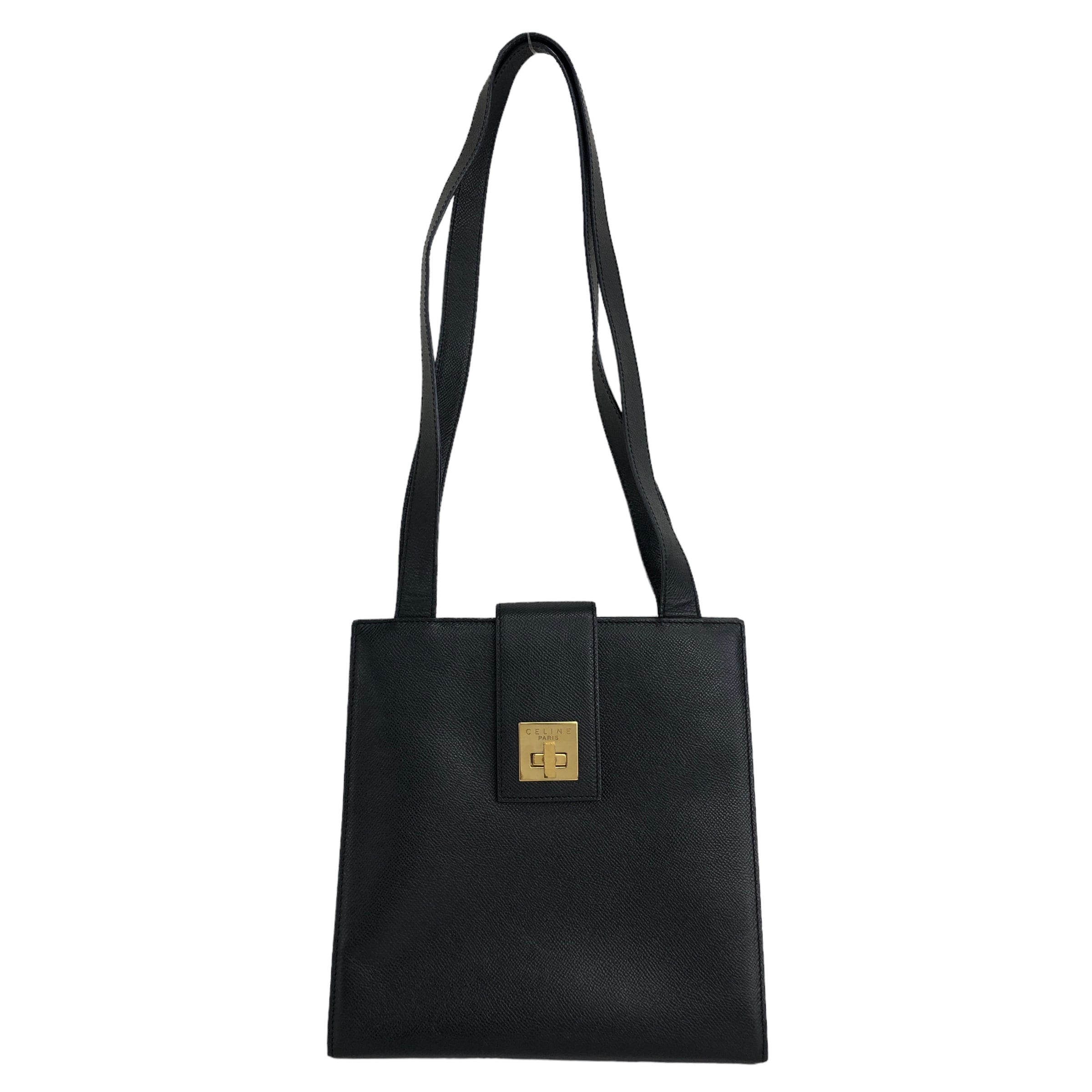 CELINE セリーヌ ターンロック エンボスレザー トートバッグ