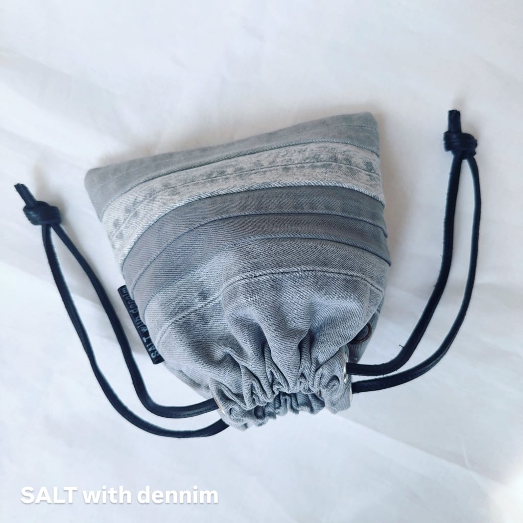 ボーダー巾着mini No.6695