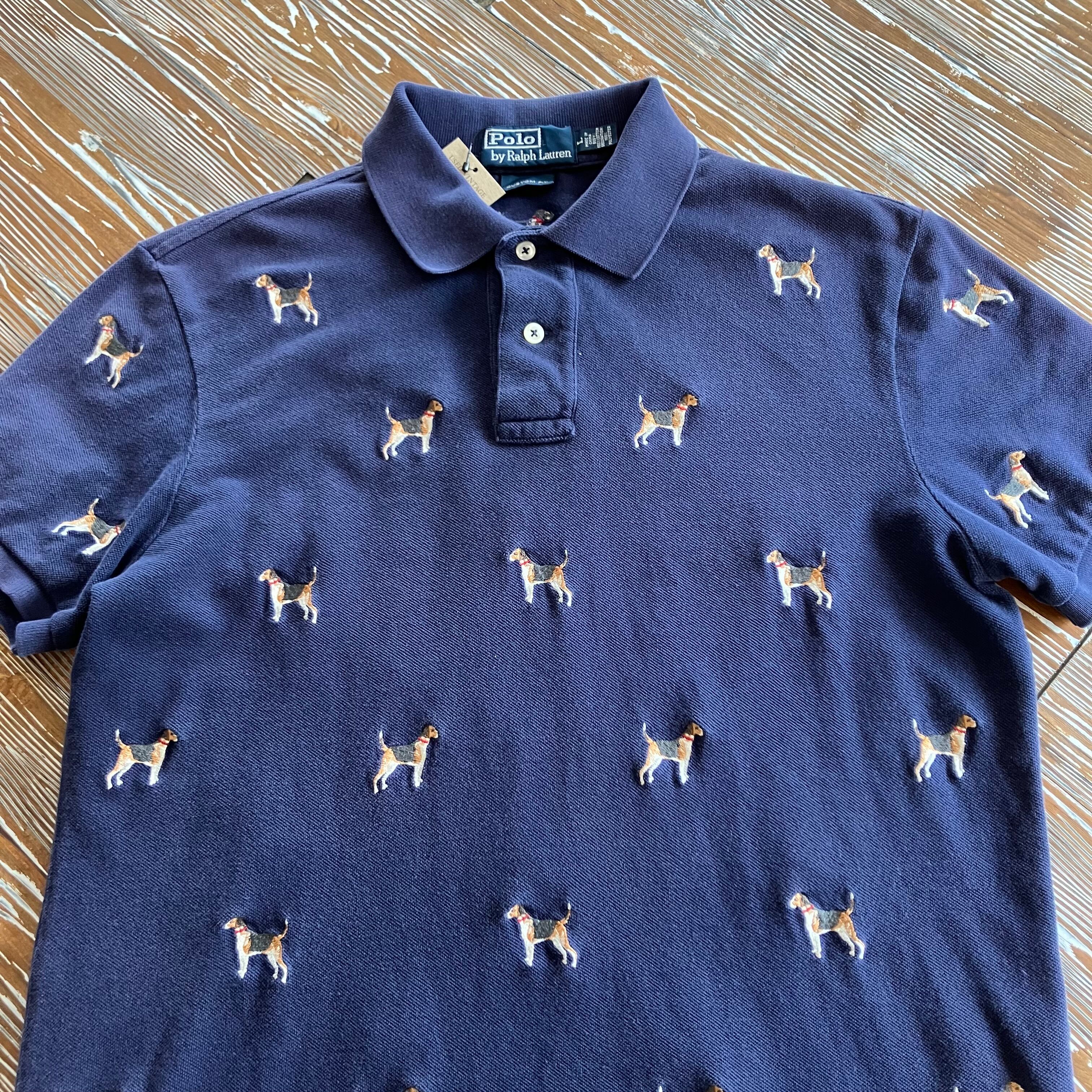 犬の刺繍,,,” Ralph Lauren CUSTOM FIT Polo Shirt 