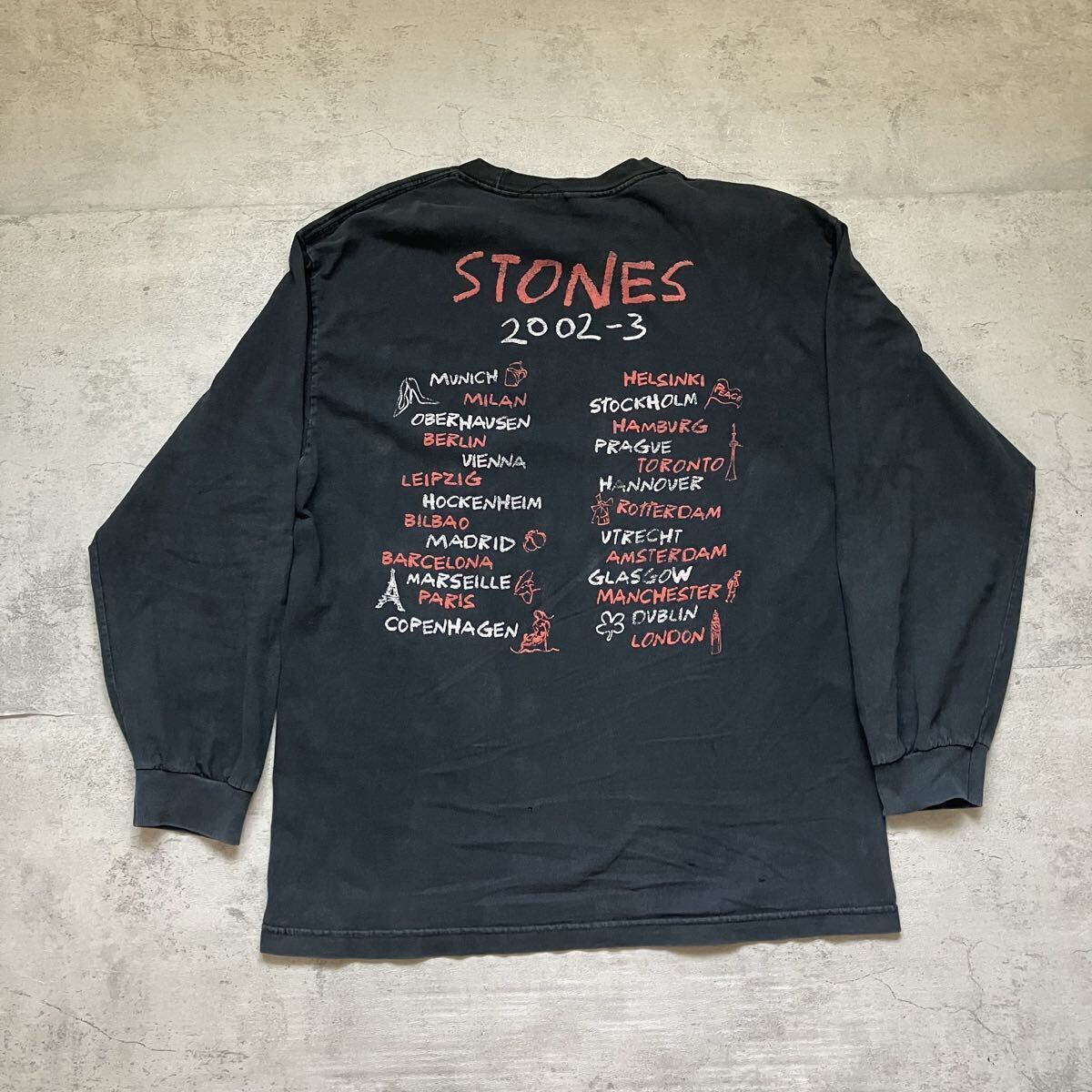 L相当】00s The Rolling Stones “Lips&Tongue” ツアー ロングスリーブT