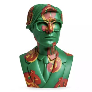 Andy Warhol 12" Bust Vinyl Art Sculpture - Dollar Sign