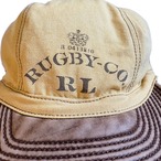 RUGBY ダック地×本革　キャップ
