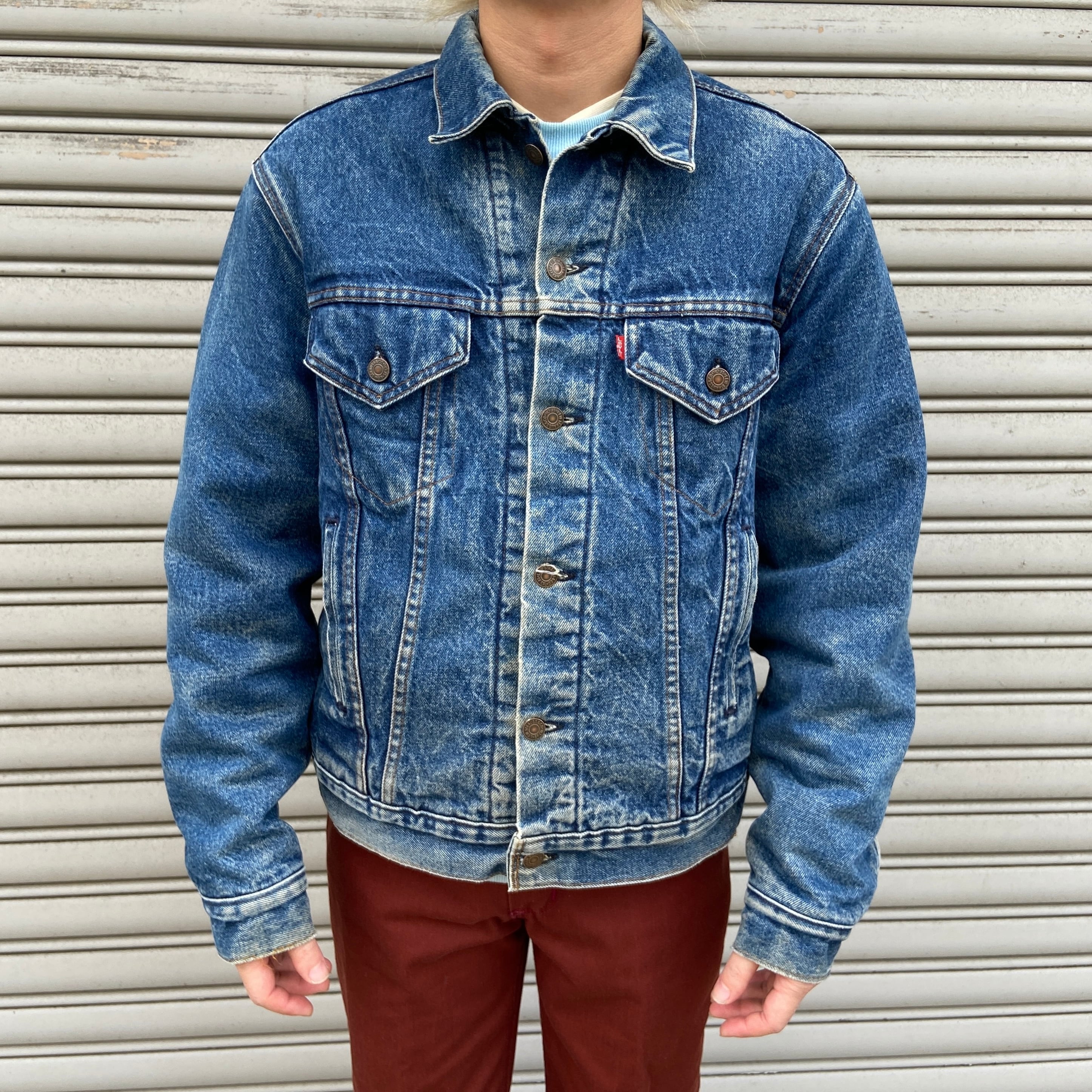 80s USA製 リーバイス 71506 ブランケット付デニムGジャン L相当
