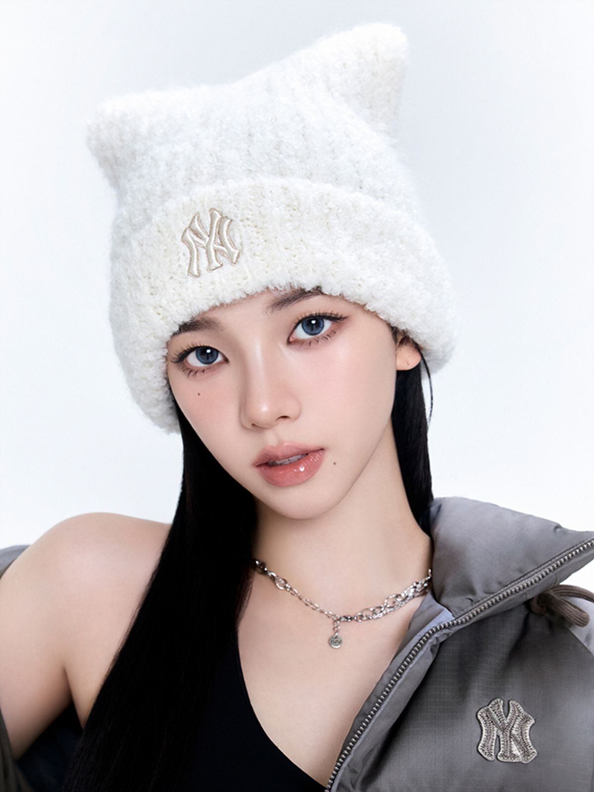 ★MLB★ ミャオン ニット帽 カリナ着用★ MLB ビーニー karina着用 ニット帽 韓国 カリナ - メルカリ