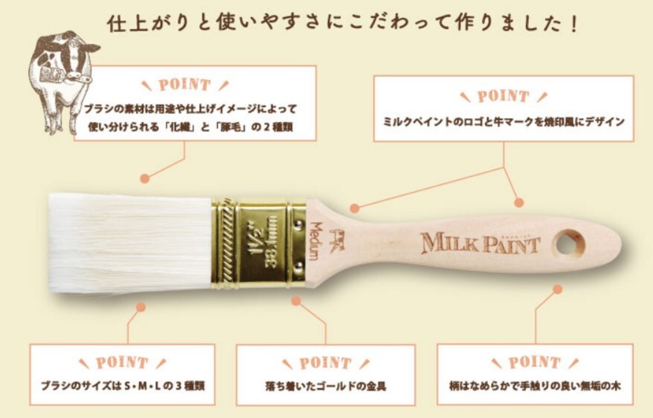 ターナーミルクペイントブラシSmall