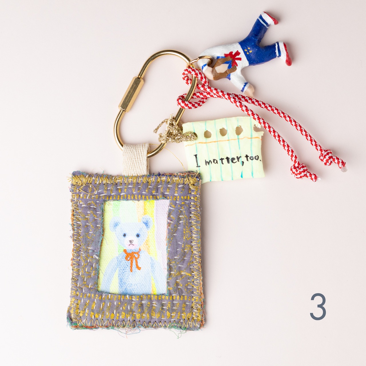 <YUKO MAEGAWA > 絵のチャームキーホルダー - 1