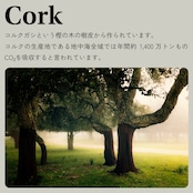 Kotyle 二つ折り財布 オリーブ＆ナチュラル コルク製 小銭入れ付き