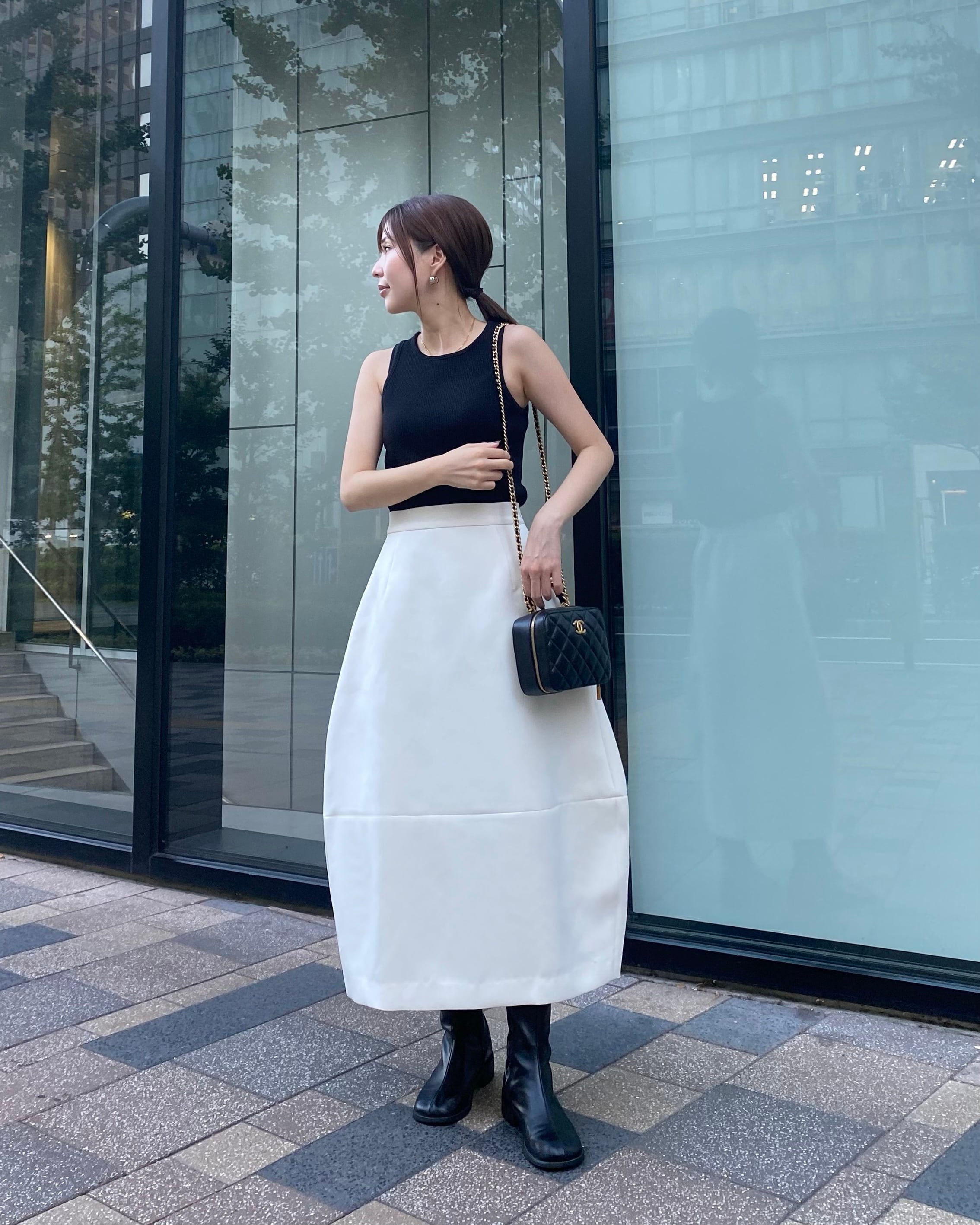 COCOON SKIRT (IVORY) | PLACARD by mélan