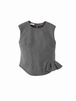 Frill tops  / medium grey × medium grey / W15TP01