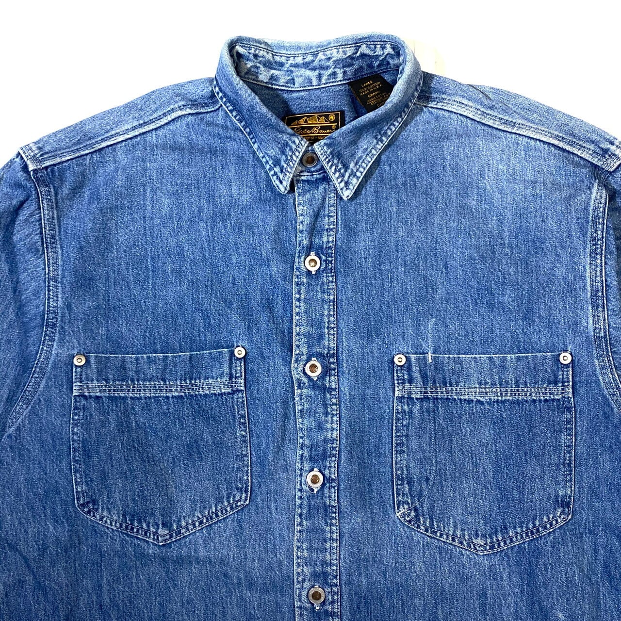 80年代 USA製 ビンテージ EDDIE BAUER エディーバウアー 長袖 デニム