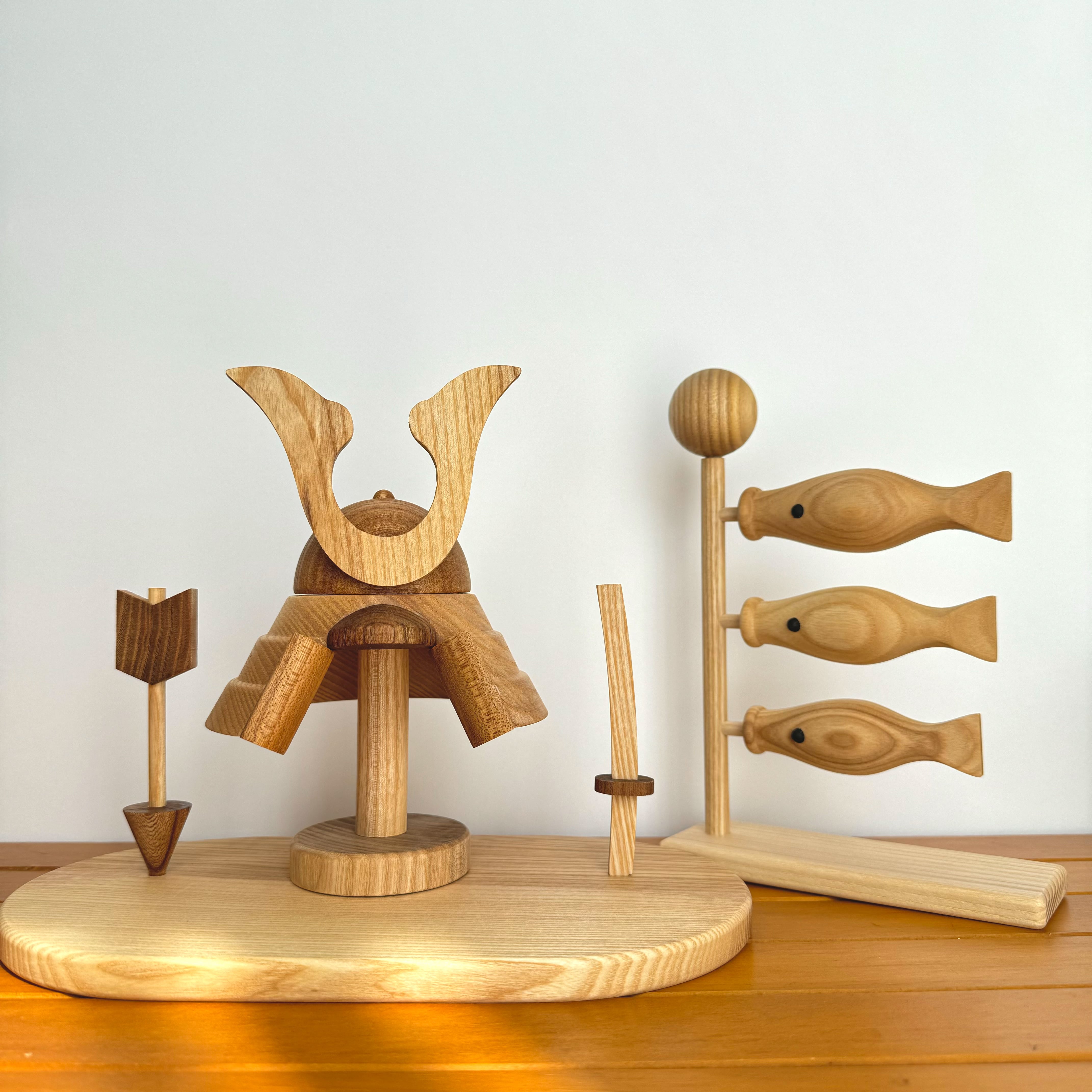 即納】ラッピング付き Wooden Kabuto 木製兜飾り | yumyumyummy