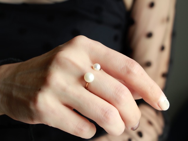 14kgf- W pearl ring (7mm/5mm)