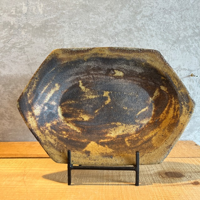 すゑもの亀屋 平沢崇義 焼〆楕円大皿