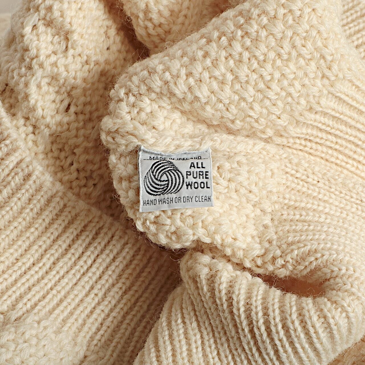 80-90s L.L.Bean エルエルビーン アランニット ウール セーター 古着