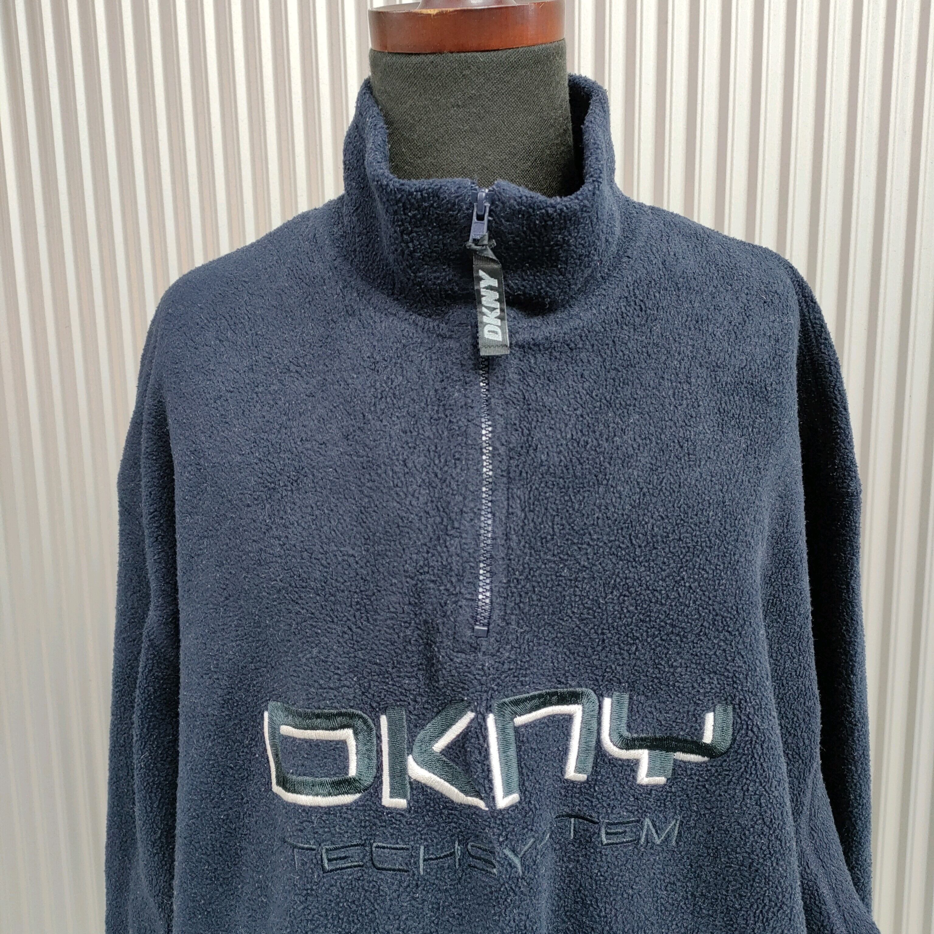 90s DKNY フリース ジャケット ダナキャラン ニューヨーク パーカー