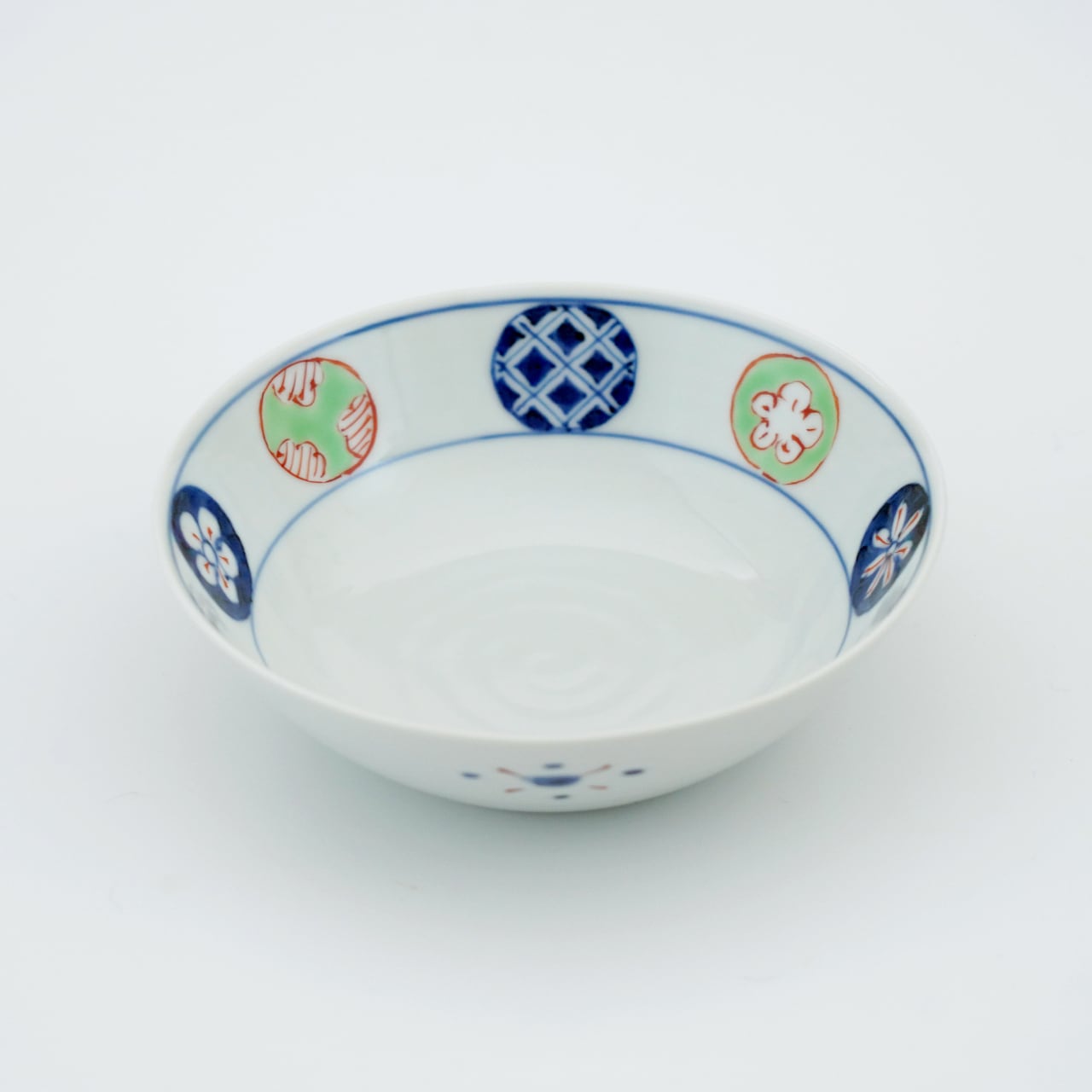 染錦丸紋5.3寸反鉢