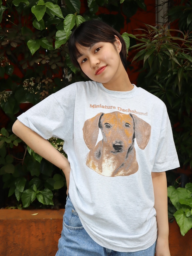 animal tee''Miniature Dachshund''【6174】