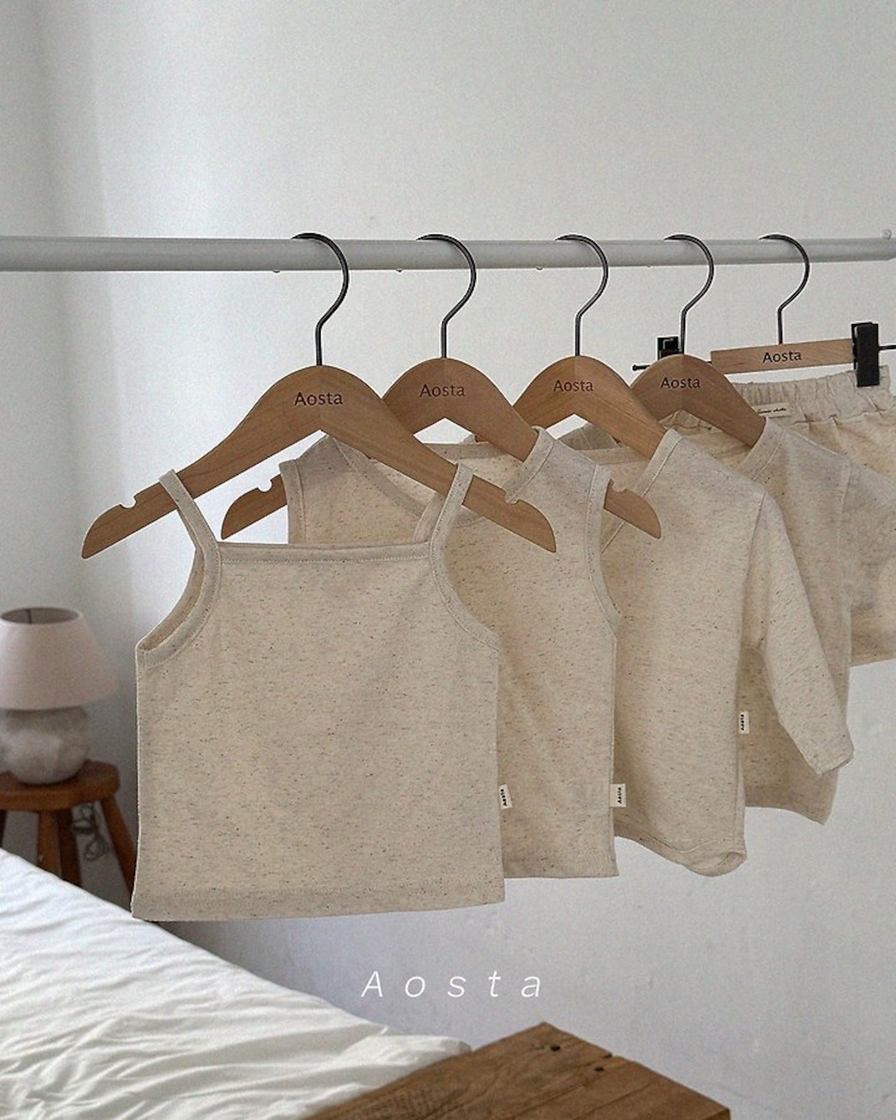 [Aosta] Linen Strap Sleeveless / [아오스타] 린넨끈나시