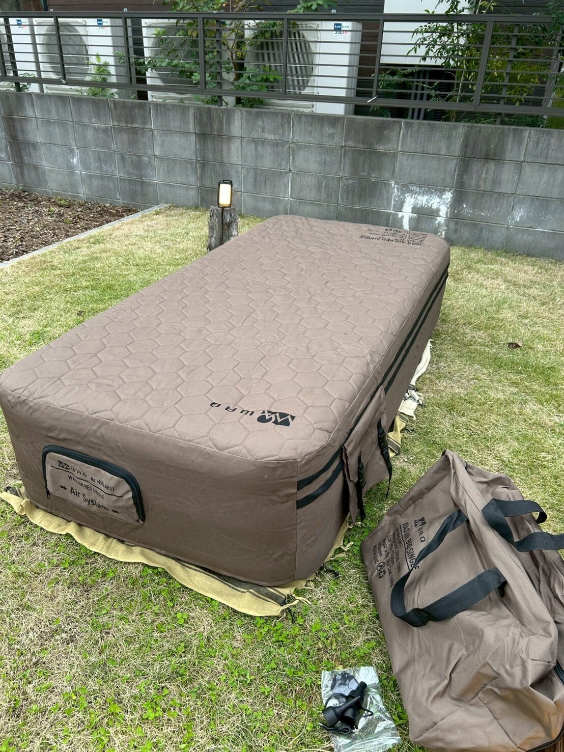 WAQワック】 AIR BED〈 SINGLE 〉エアベッドシングル | CAMP MARKET