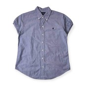 Gymphlex ジムフレックス BD ボタンダウン オックスフォード 半袖シャツ 12/ブルー レディース