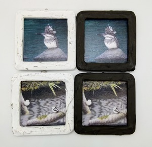 【野鳥生活】 「ちいさな複製画・小」A〜D