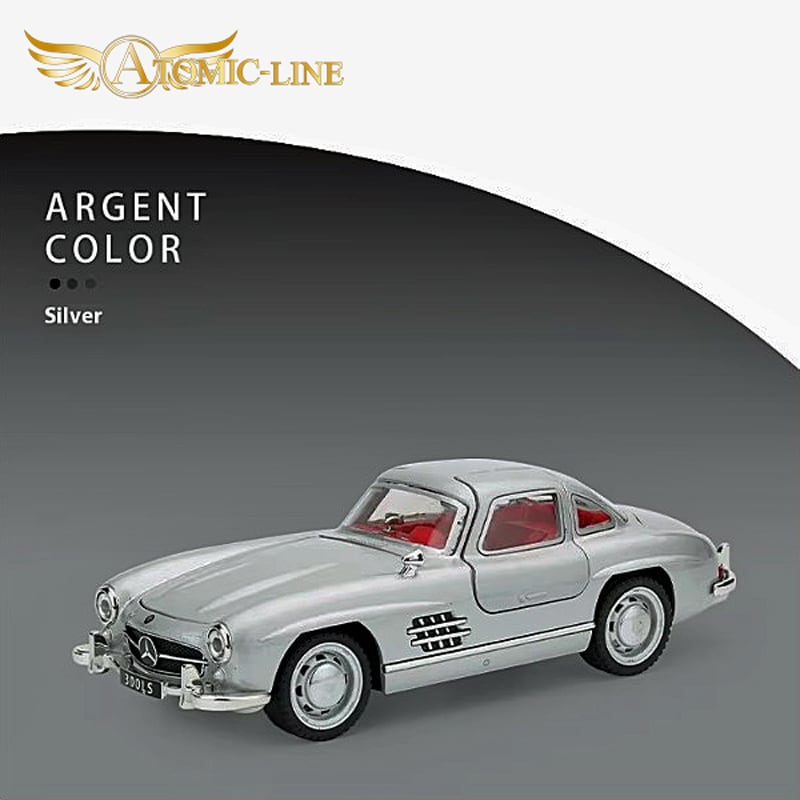 メルセデス・ベンツ SL ミニカー シルバー 赤内装 メルセデス・ベンツ