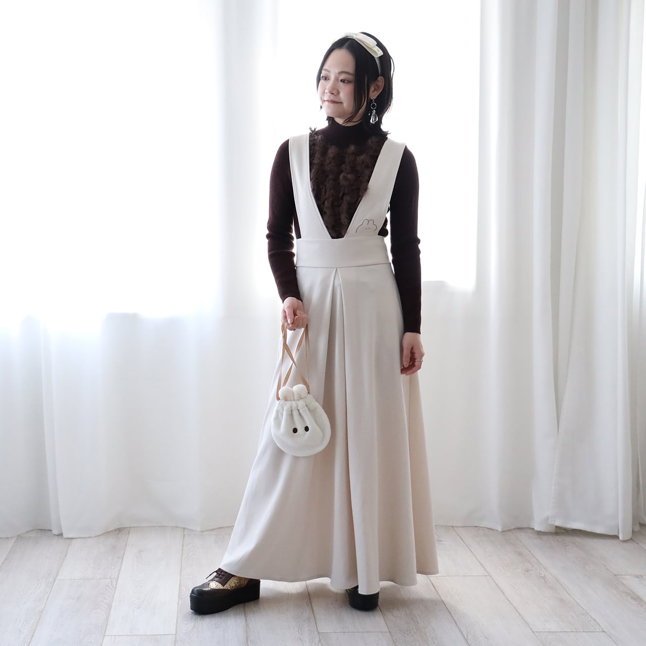 なでウサダイカット巾着（MK-392） | もくもくちゃん公式