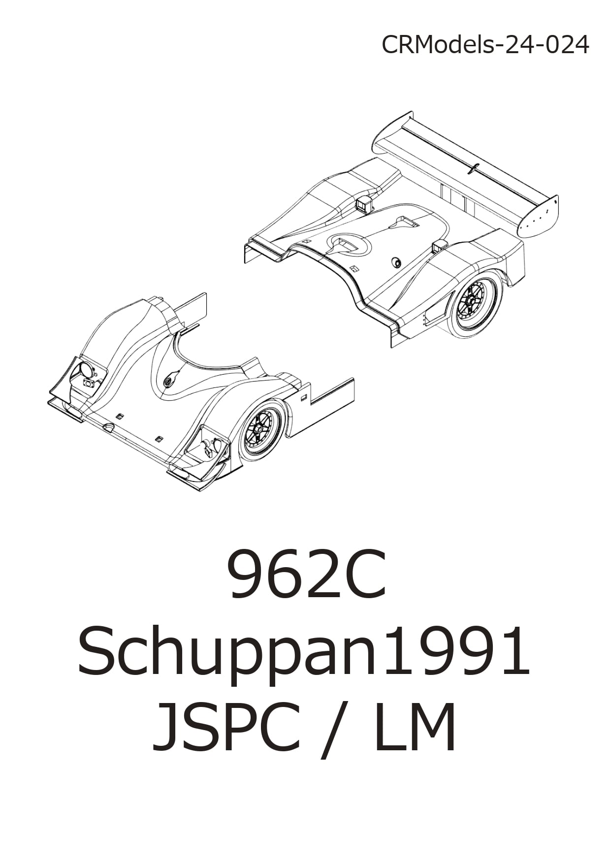 CRM025 1/24 962C シュパン 1991 LMトランスキット | ノリタケ模型